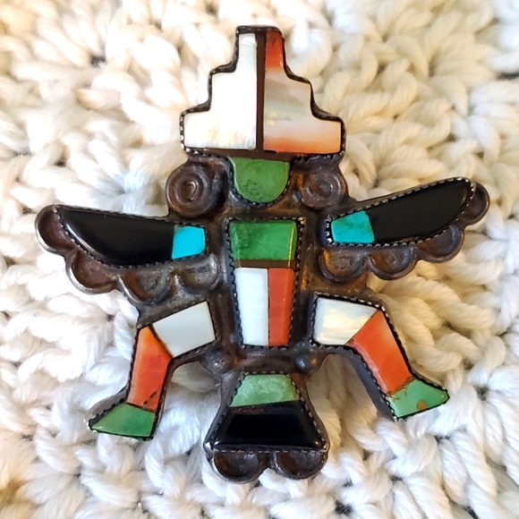 Native American Other - ❤️SOLD❤️Vintage Sterling Native American Knifewing Bolo Without Chord